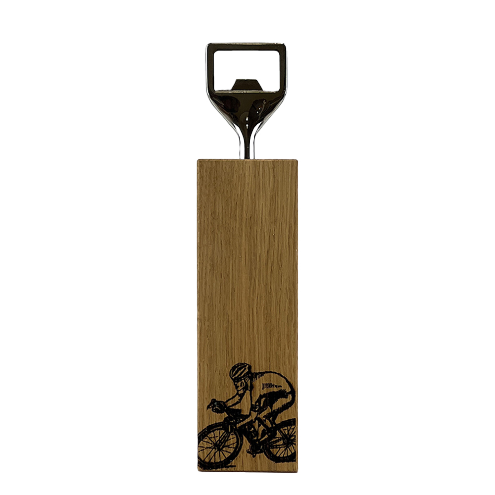 Picture of Oak Bottle Opener - Cycling