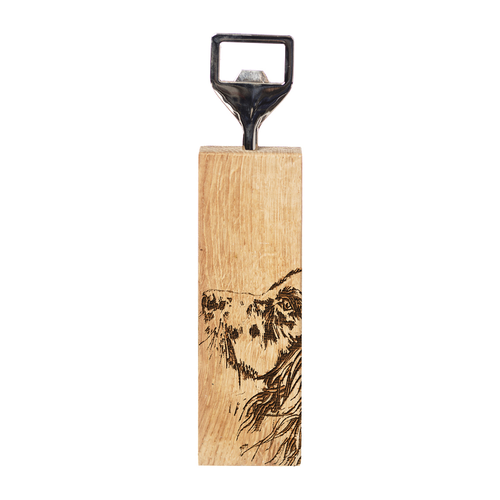Picture of Spaniel Oak Bottle Opener