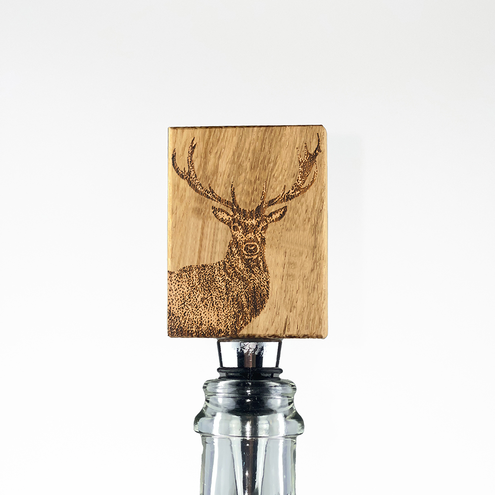 Picture of Monarch Stag Oak Bottle Stopper