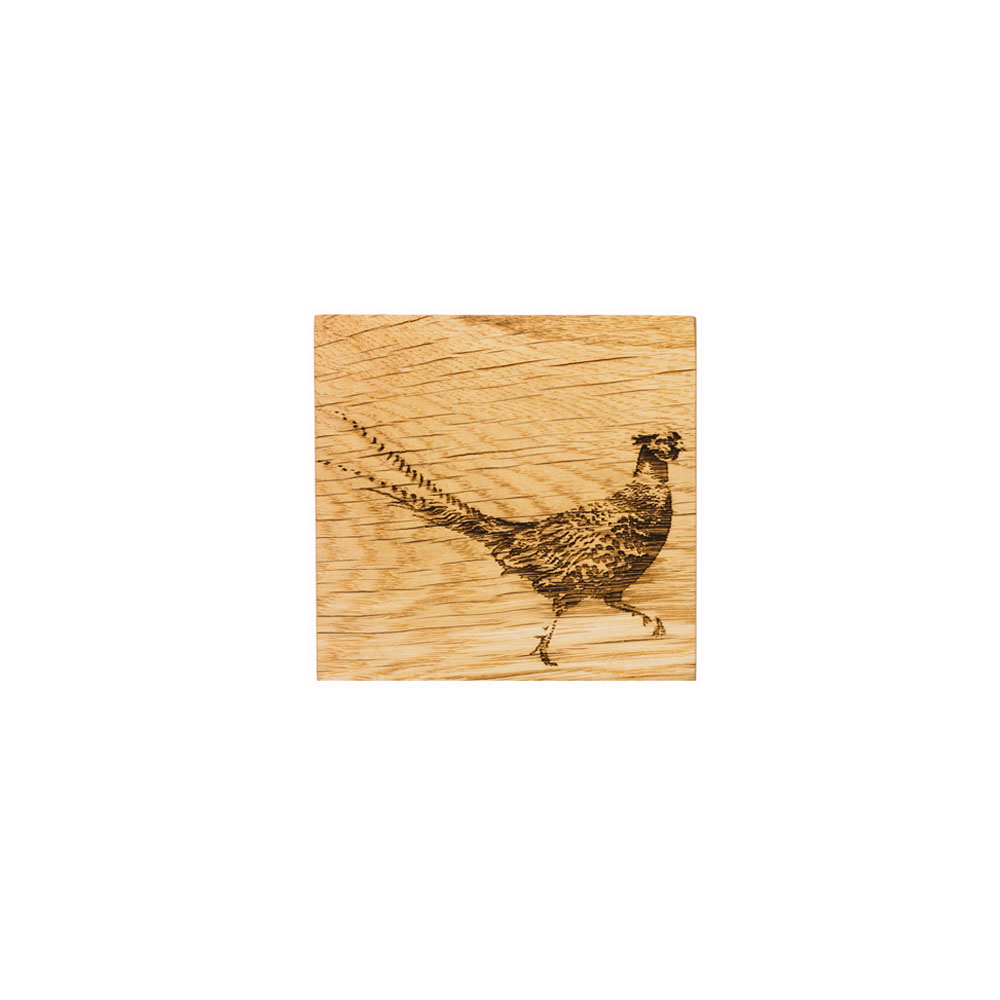 Picture of Single Oak Coaster - Pheasant