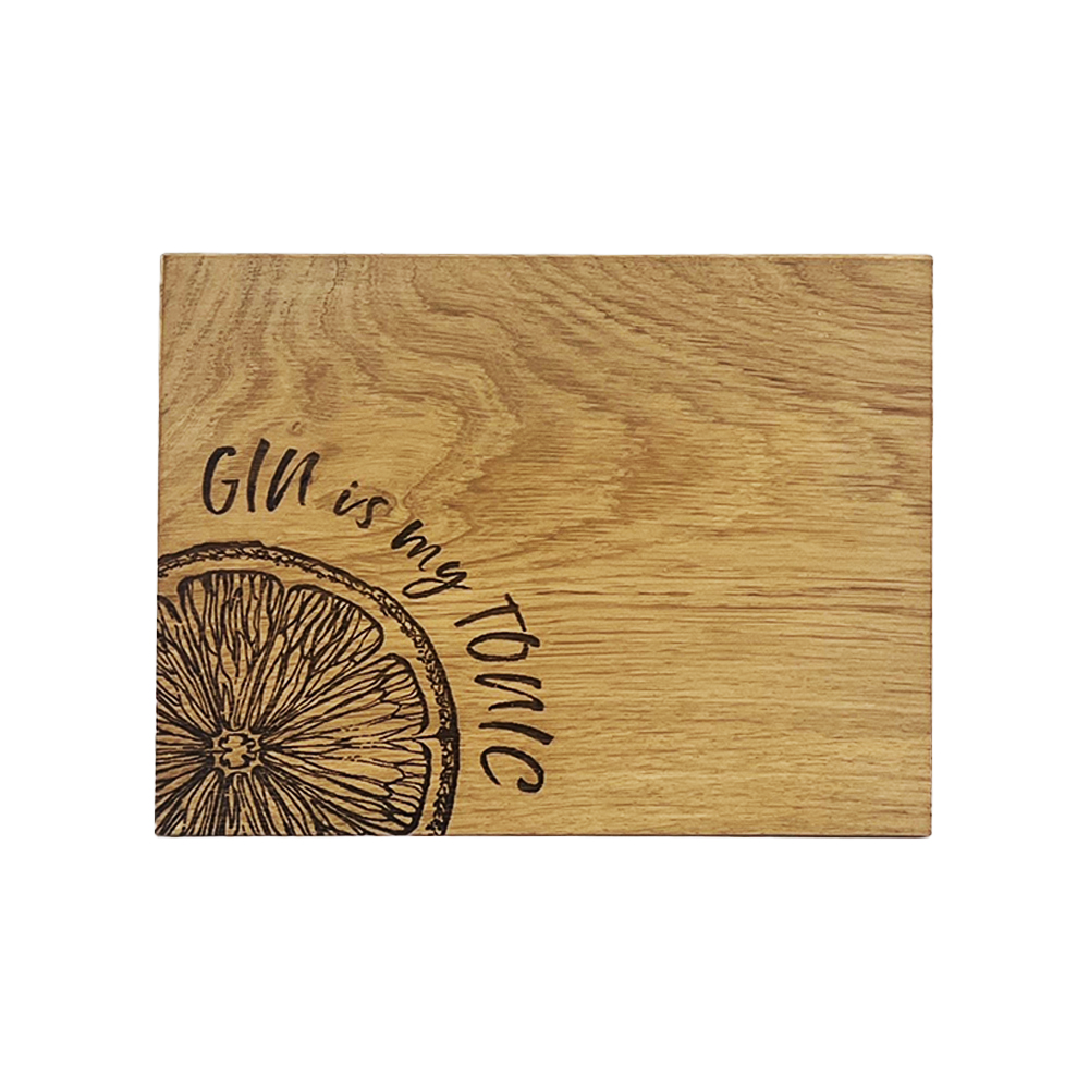 Picture of Oak Bar Board - Gin is My Tonic