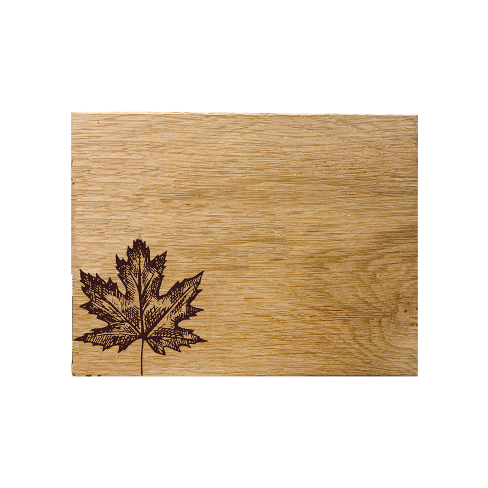 Picture of Oak Bar Board - Maple Leaf