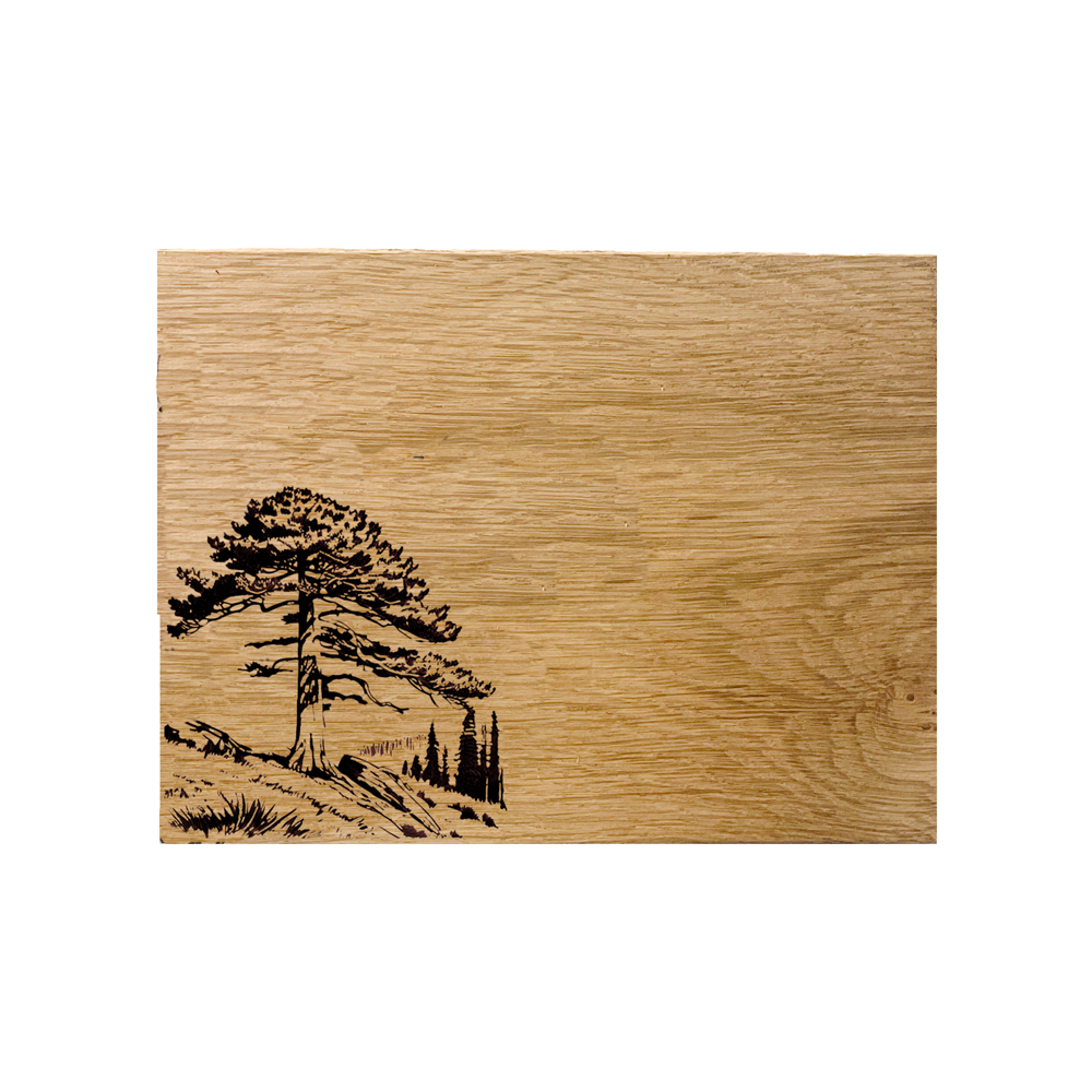 Picture of Oak Bar Board - Red Cedar Tree