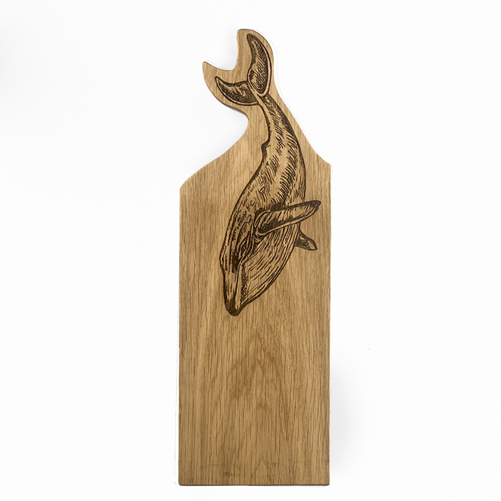 Picture of Framed Oak Serving Board - Medium - Whale