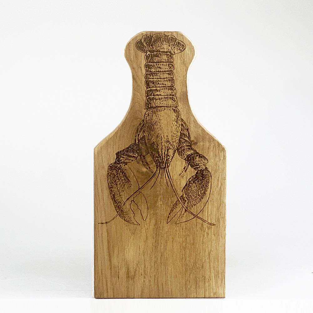 Picture of Framed Oak Serving Board - Small - Lobster