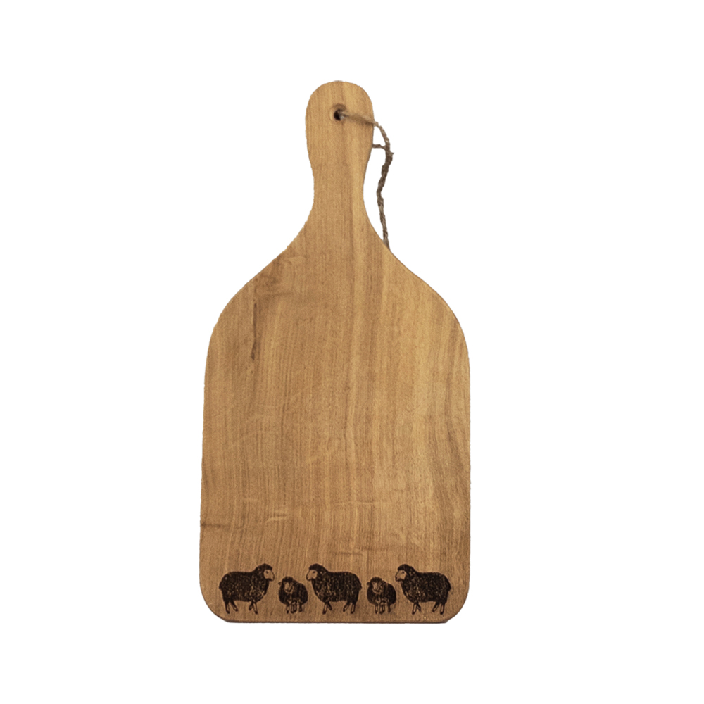 Picture of Oak Hanging Paddle  - Small - Sheep