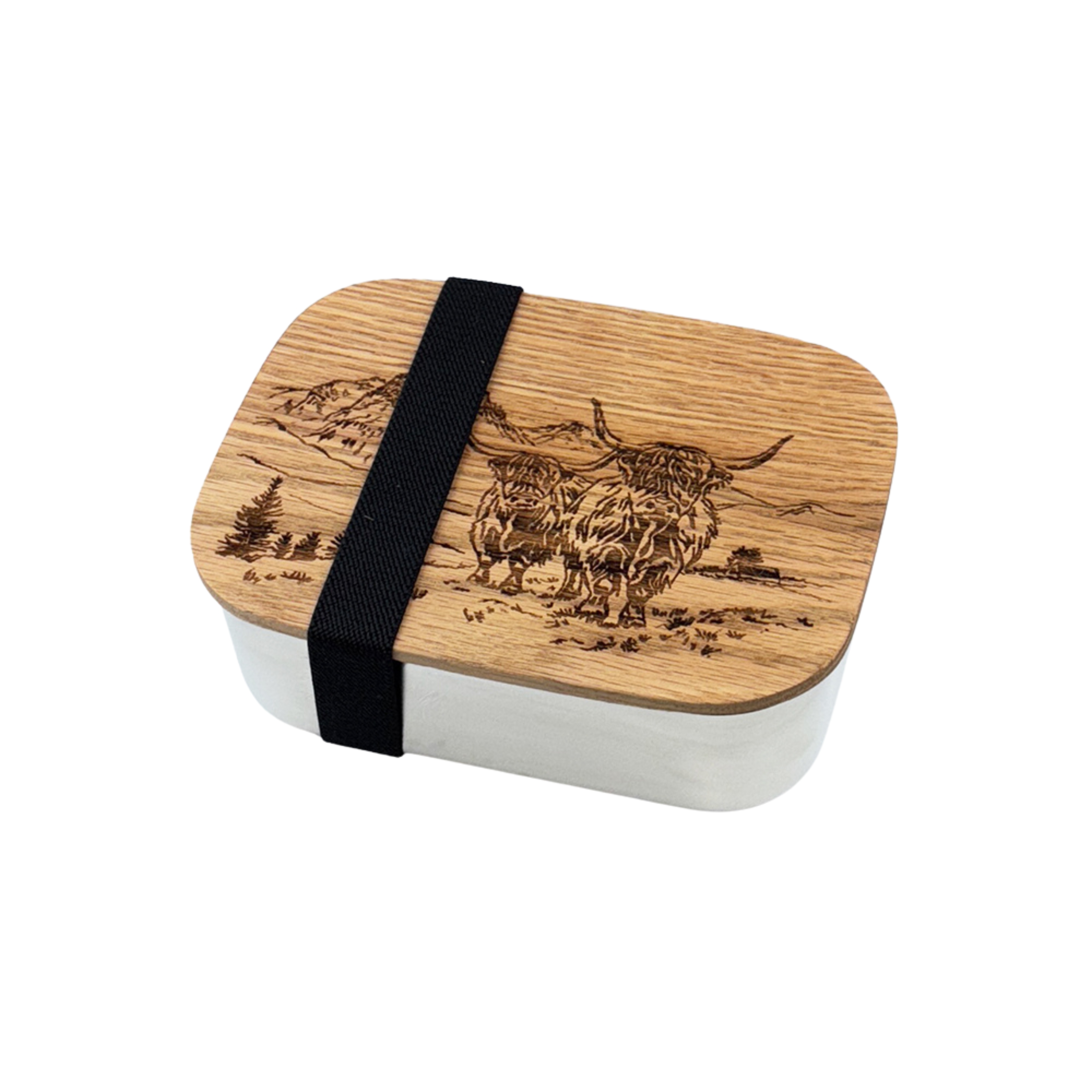 Picture of Lunch Box -  Scenic Highland Cow