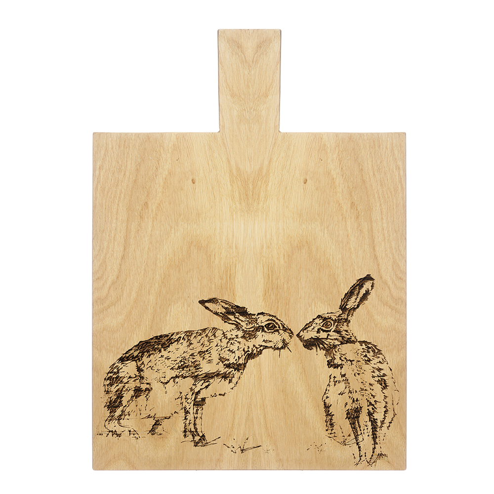 Picture of Kissing Hares Md Oak Serving Paddle
