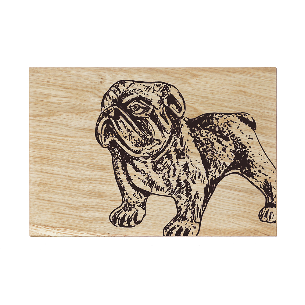 Picture of Bulldog Oak Serving Board 30cm