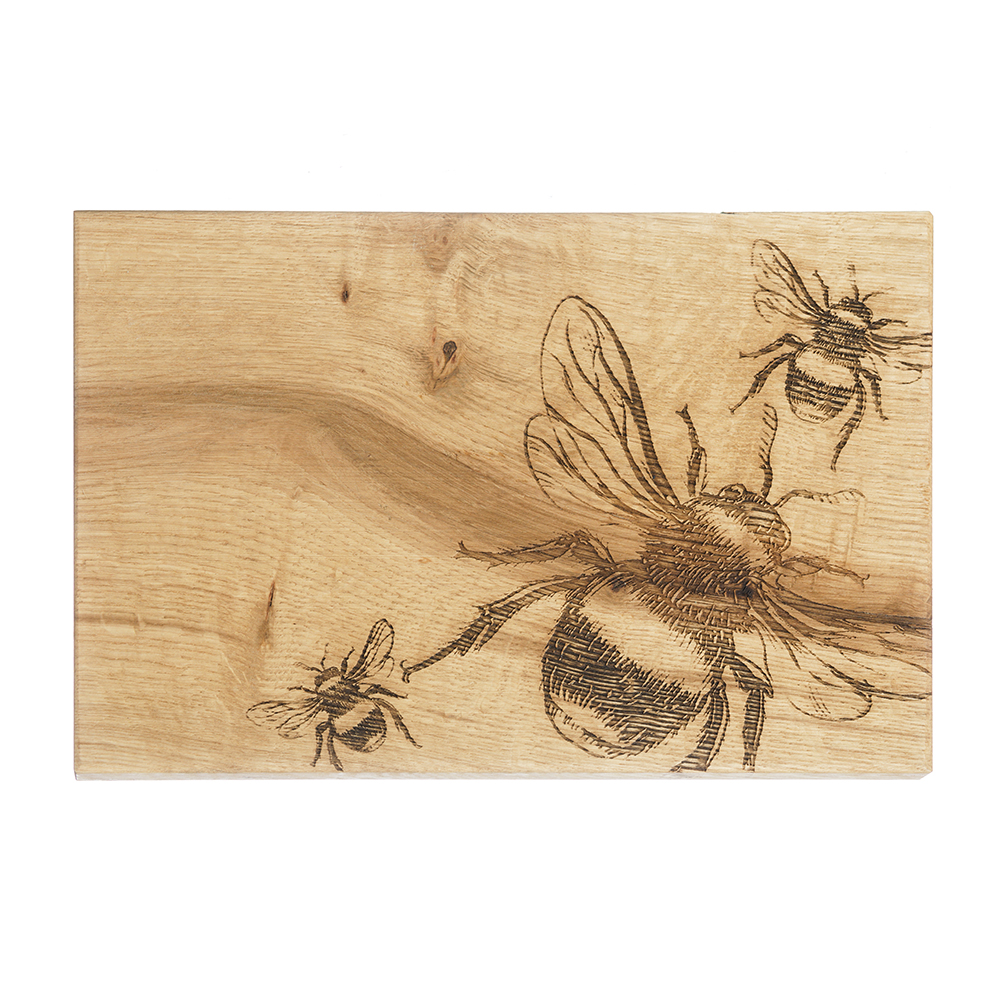 Picture of Bees Oak Serving Board 30cm