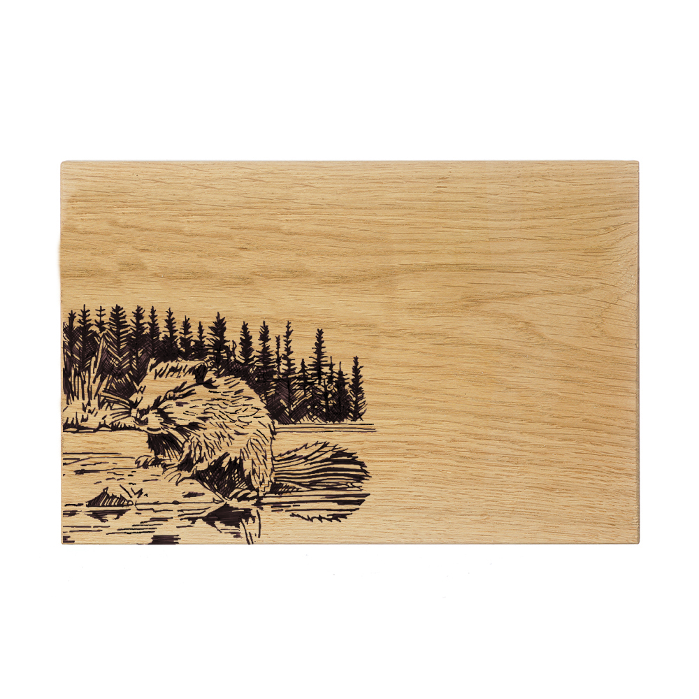 Picture of Oak Serving Board - 30cm - Beaver
