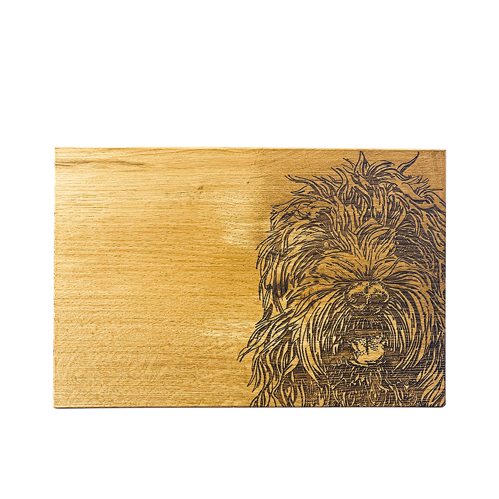 Picture of Cockapoo Oak Serving Board 30cm