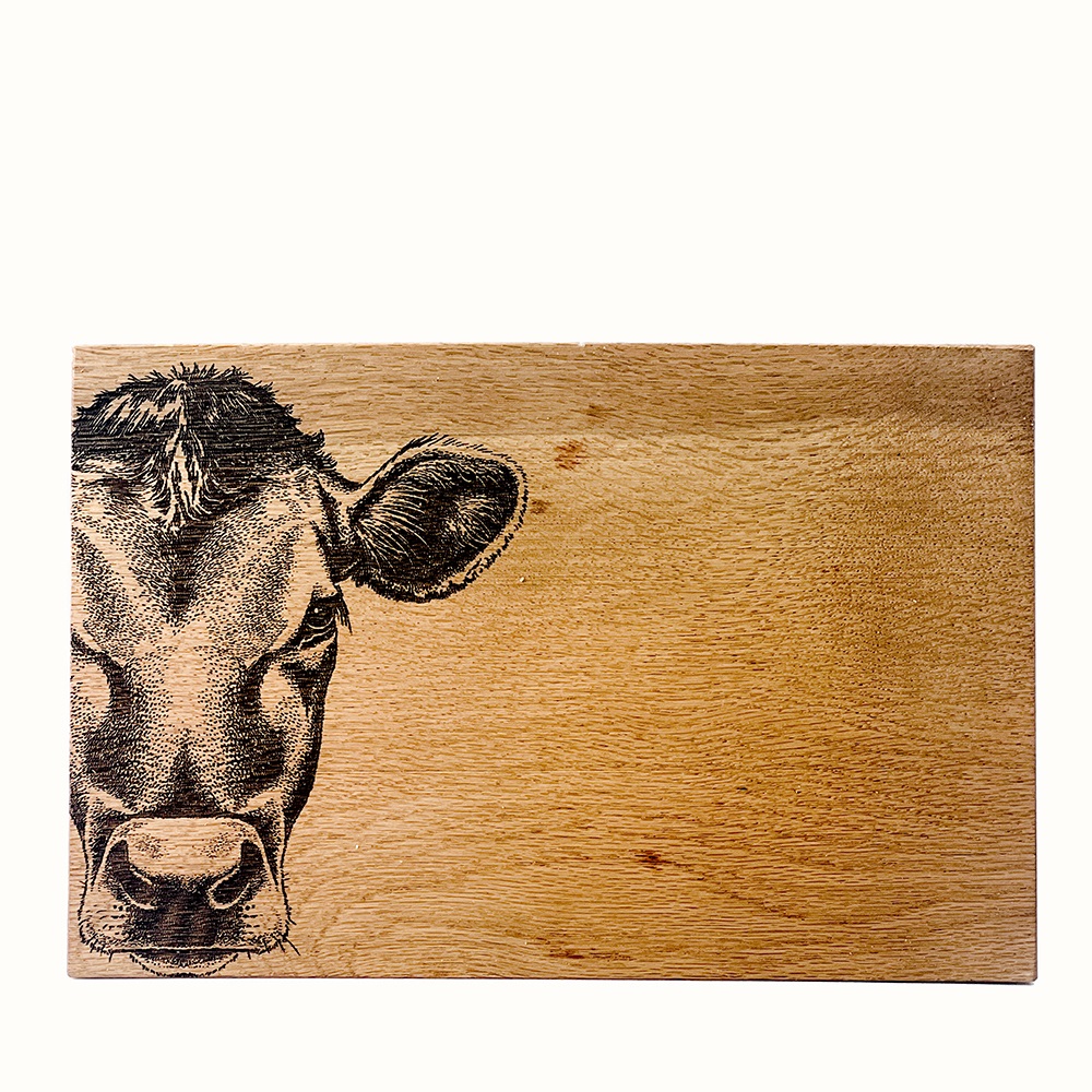 Picture of 30cm Oak Board - Jersey Cow