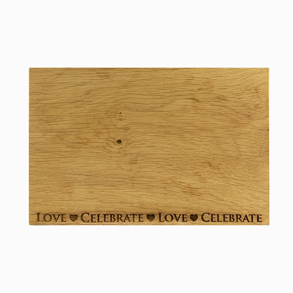Picture of Love & Celebrate Oak Serving Board 30cm