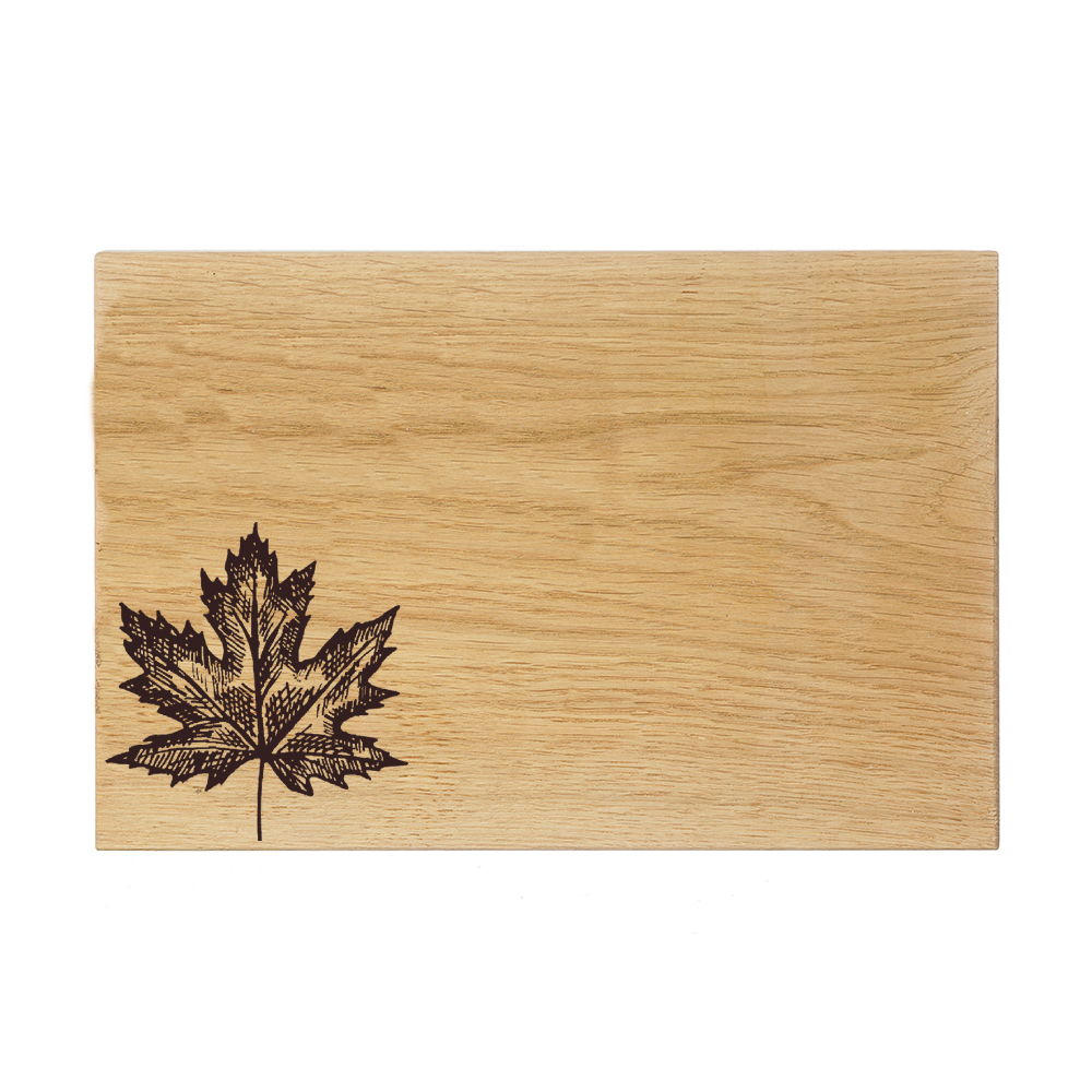 Picture of Oak Serving Board - 30cm - Maple Leaf