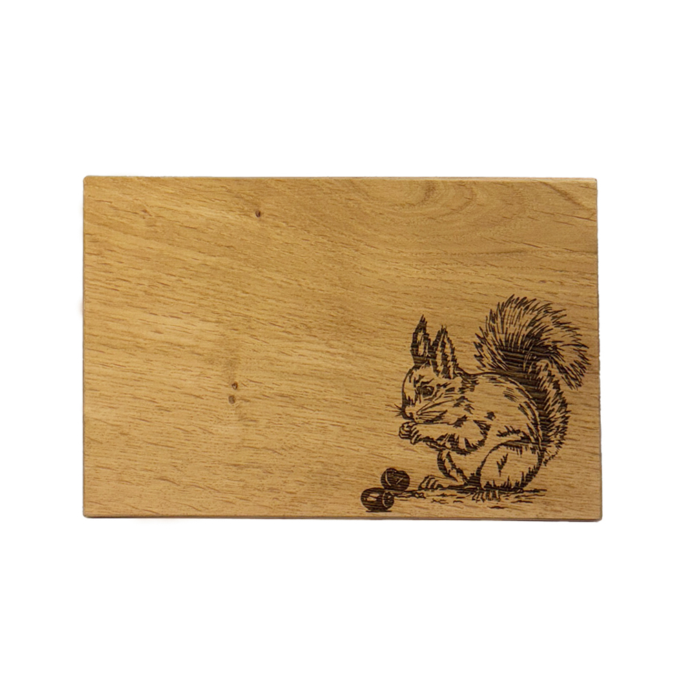 Picture of Oak Serving Board  - 30cm -  Red Squirrel