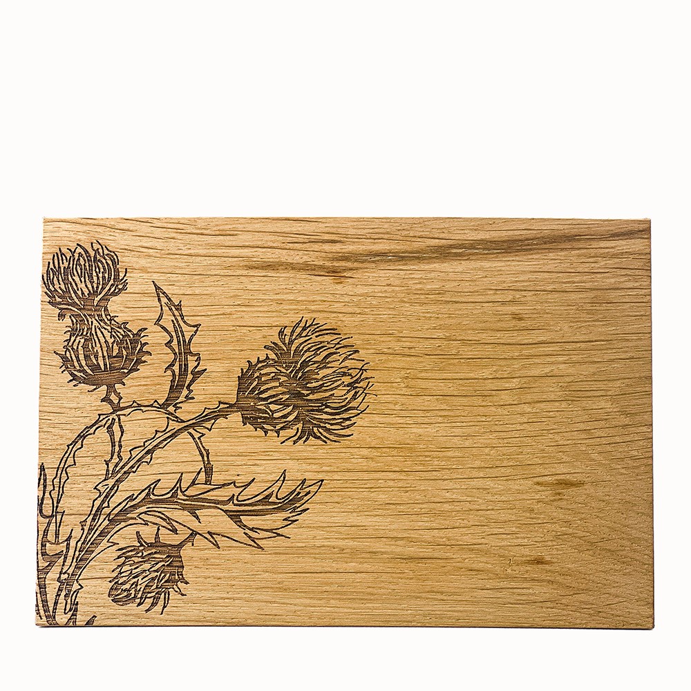 Picture of Oak 30cm Board  - Thistle Trio
