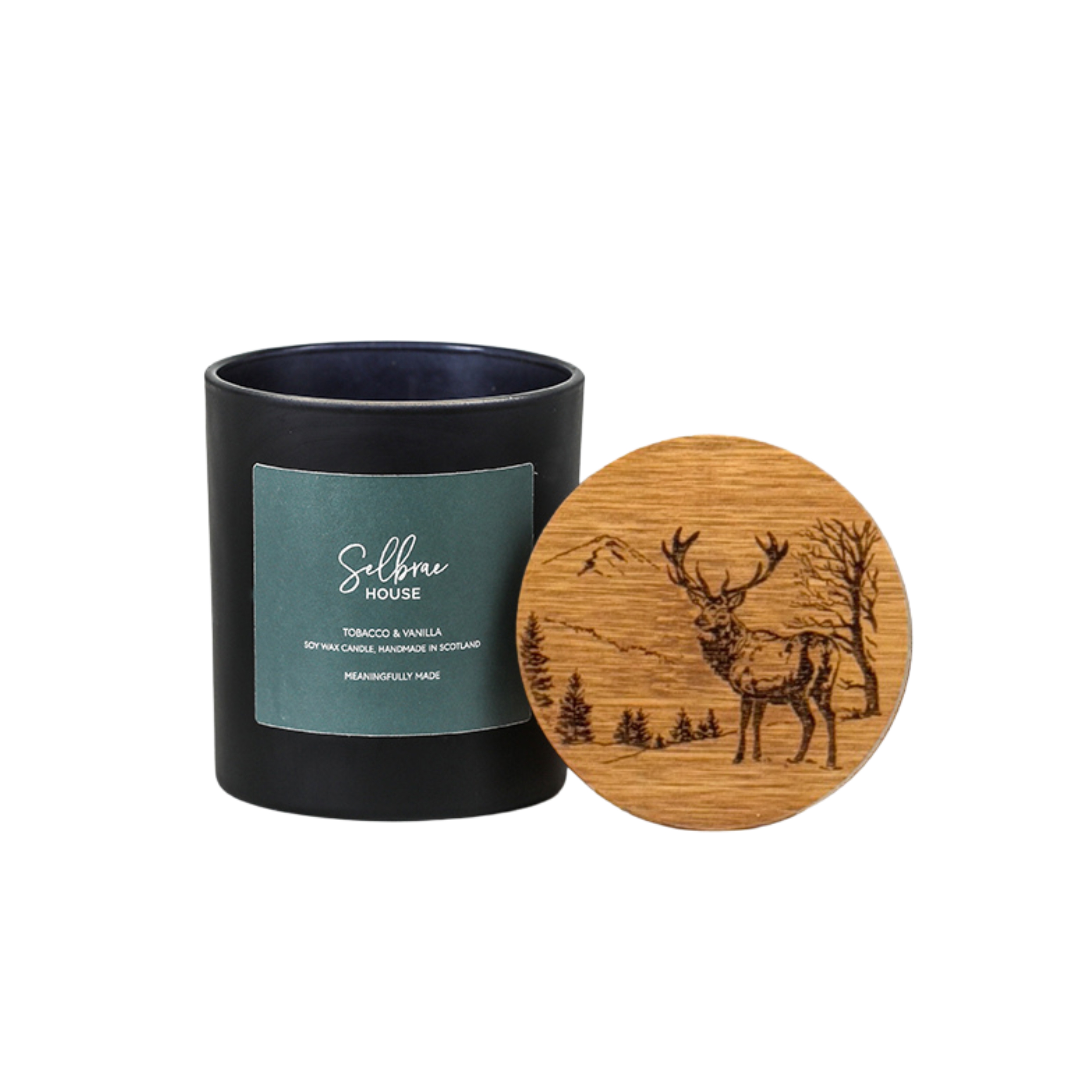 Picture of Black Candle - Tobacco & Vanilla - Scenic Stag