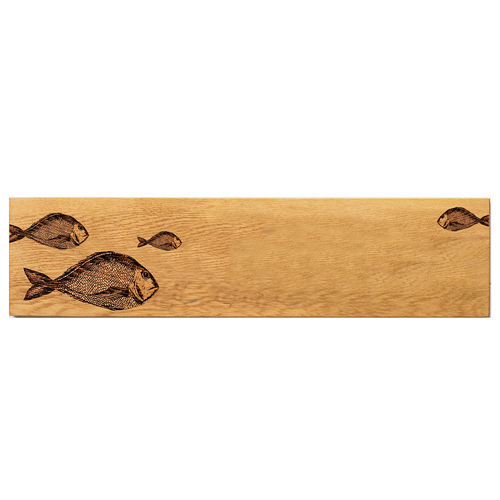 Picture of Oak Large Platter  - Fish Repeat