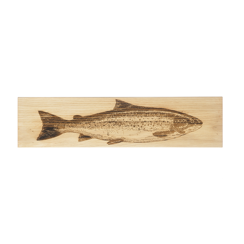 Picture of Salmon Lg Oak Serving Platter