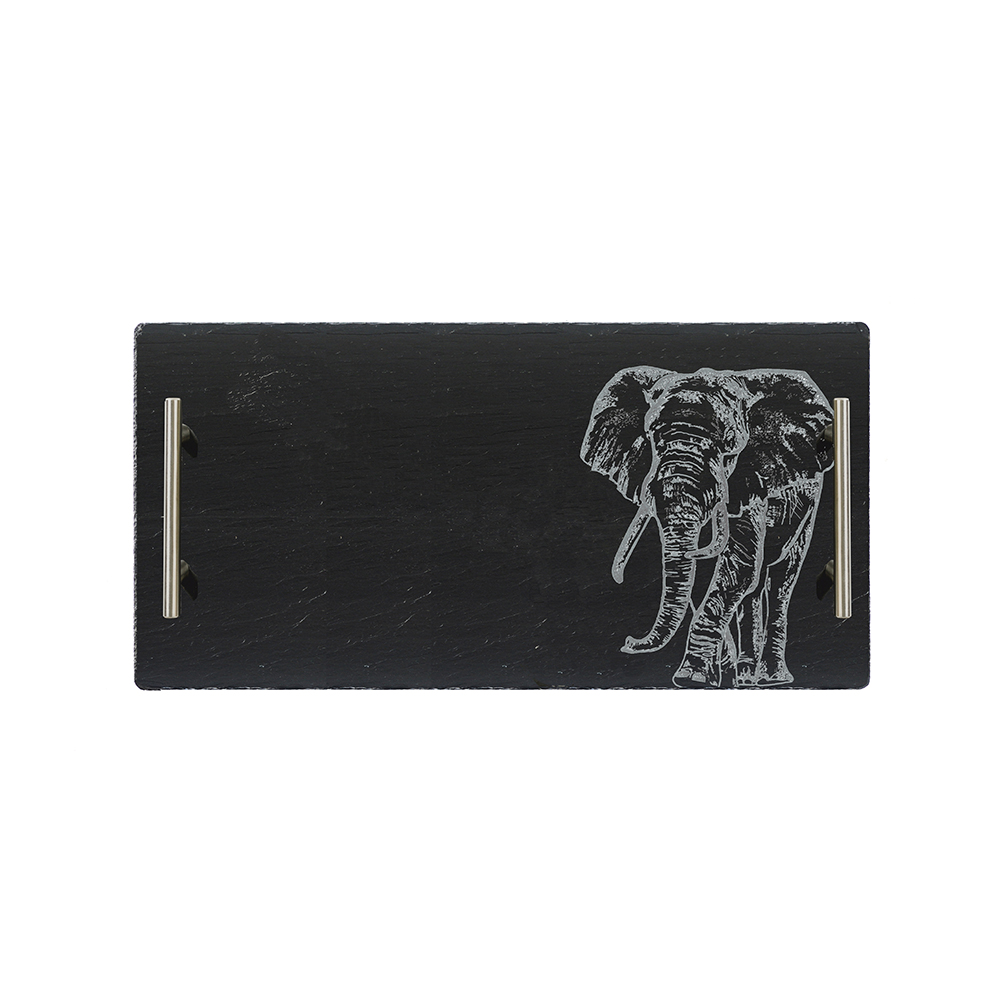Picture of Slate Serving Tray - Large - Elephant