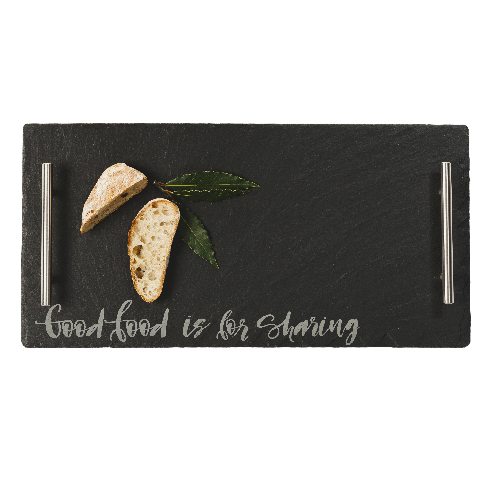 Picture of Lg Good Food is for Sharing Slate Serving Tray
