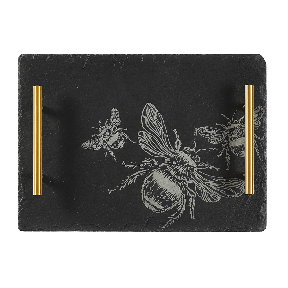 Picture of Md Bee Slate Serving Tray - GIFT BOXED