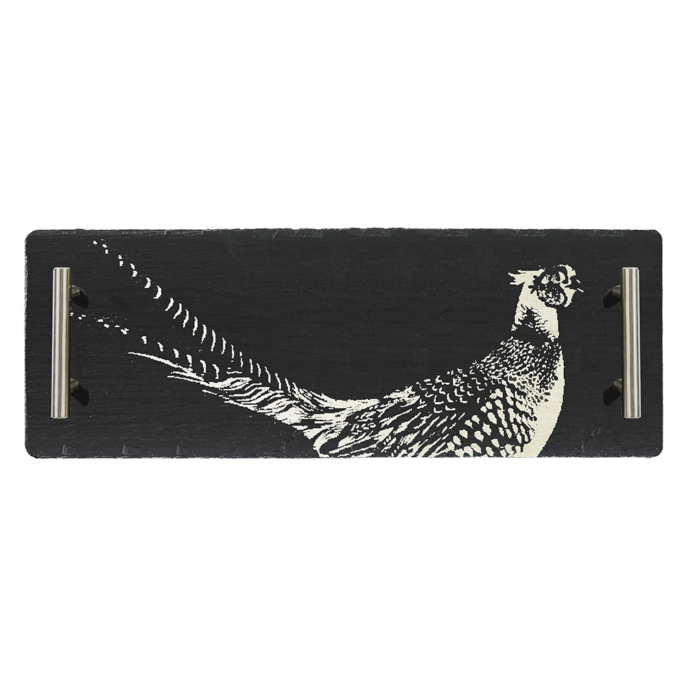 Picture of Sm Pheasant Slate Serving Tray - GIFT BOXED