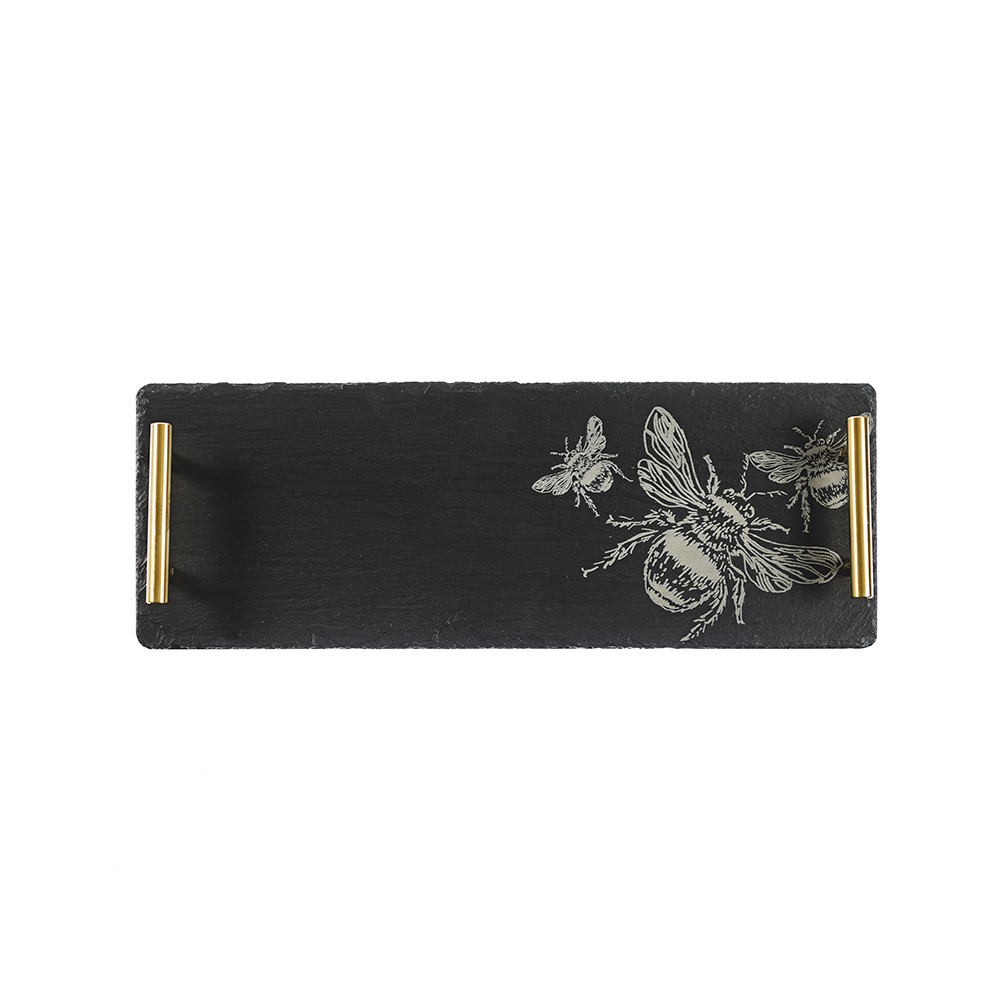 Picture of Sm Bee Slate Serving Tray - GIFT BOXED