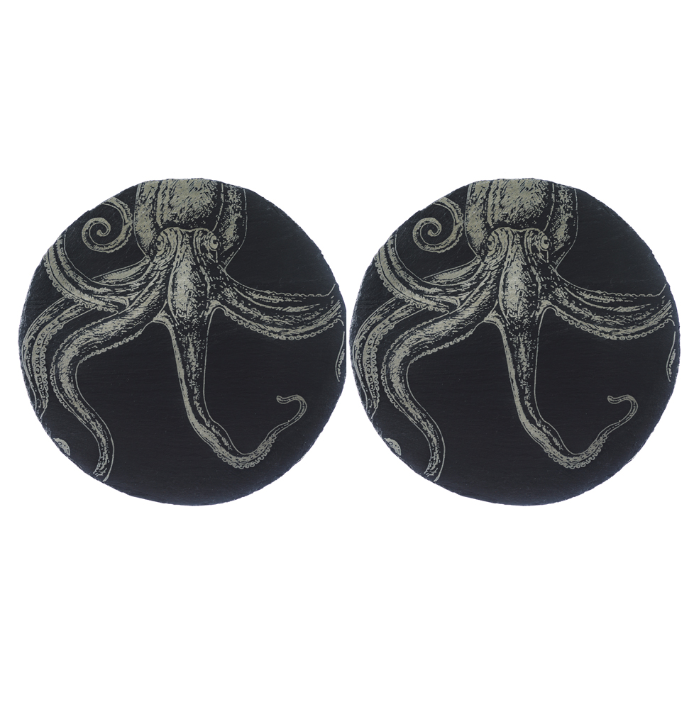 Picture of 2 Octopus Slate Place Mats