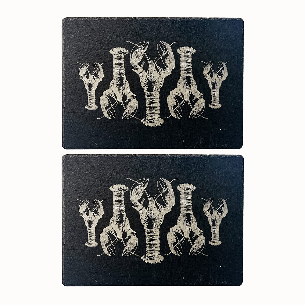 Picture of 2 Slate Place Mats - Lobster Repeat
