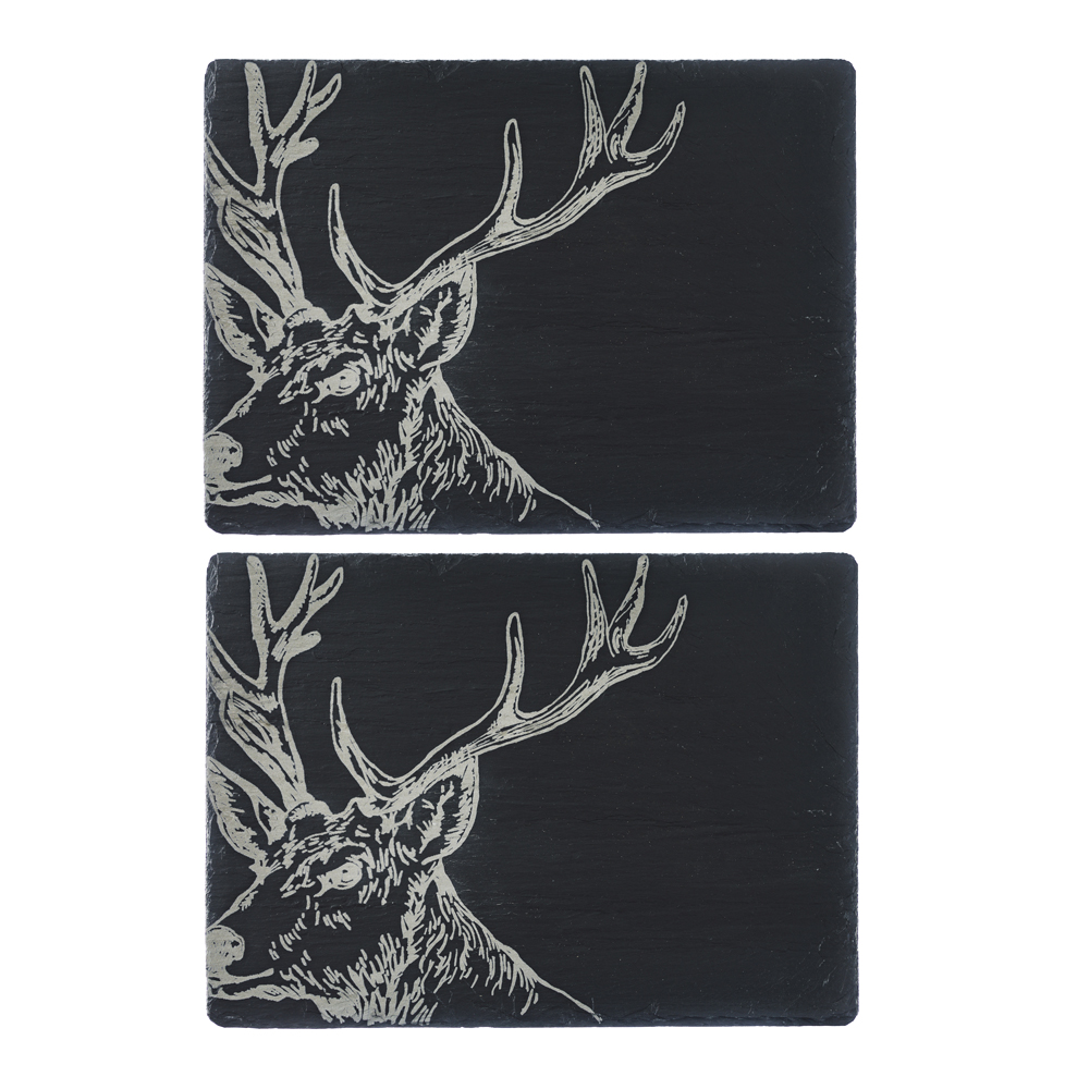 Picture of 2 Stag Slate Place Mats