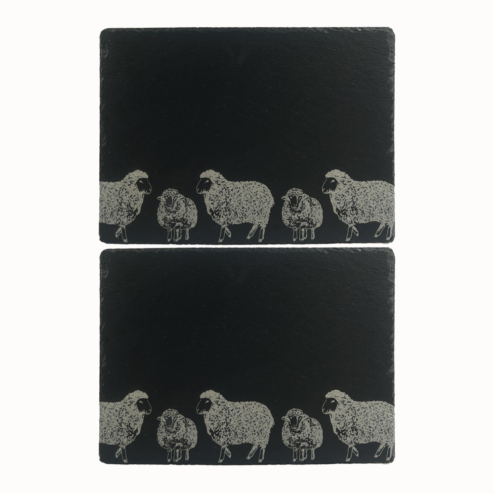 Picture of 2 Slate Place Mats - Sheep