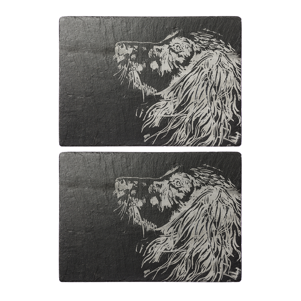 Picture of 2 Spaniel Slate Place Mats