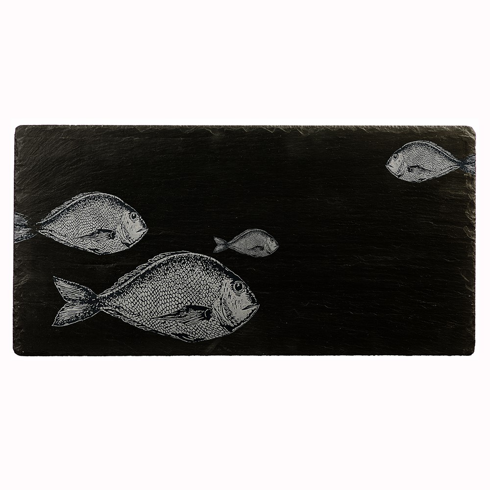 Picture of Slate Table Runner - Fish Repeat