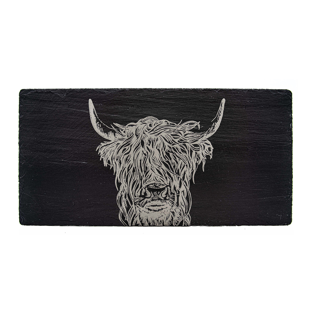 Picture of Highland Cow Slate Table Runner