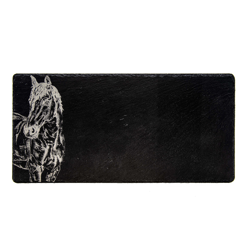 Picture of Horse Portrait Slate Table Runner