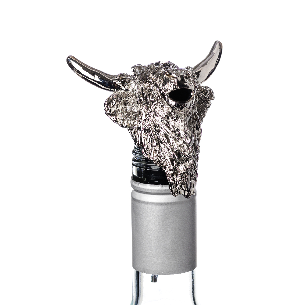 Picture of St Highland Cow Wine Bottle Pourer