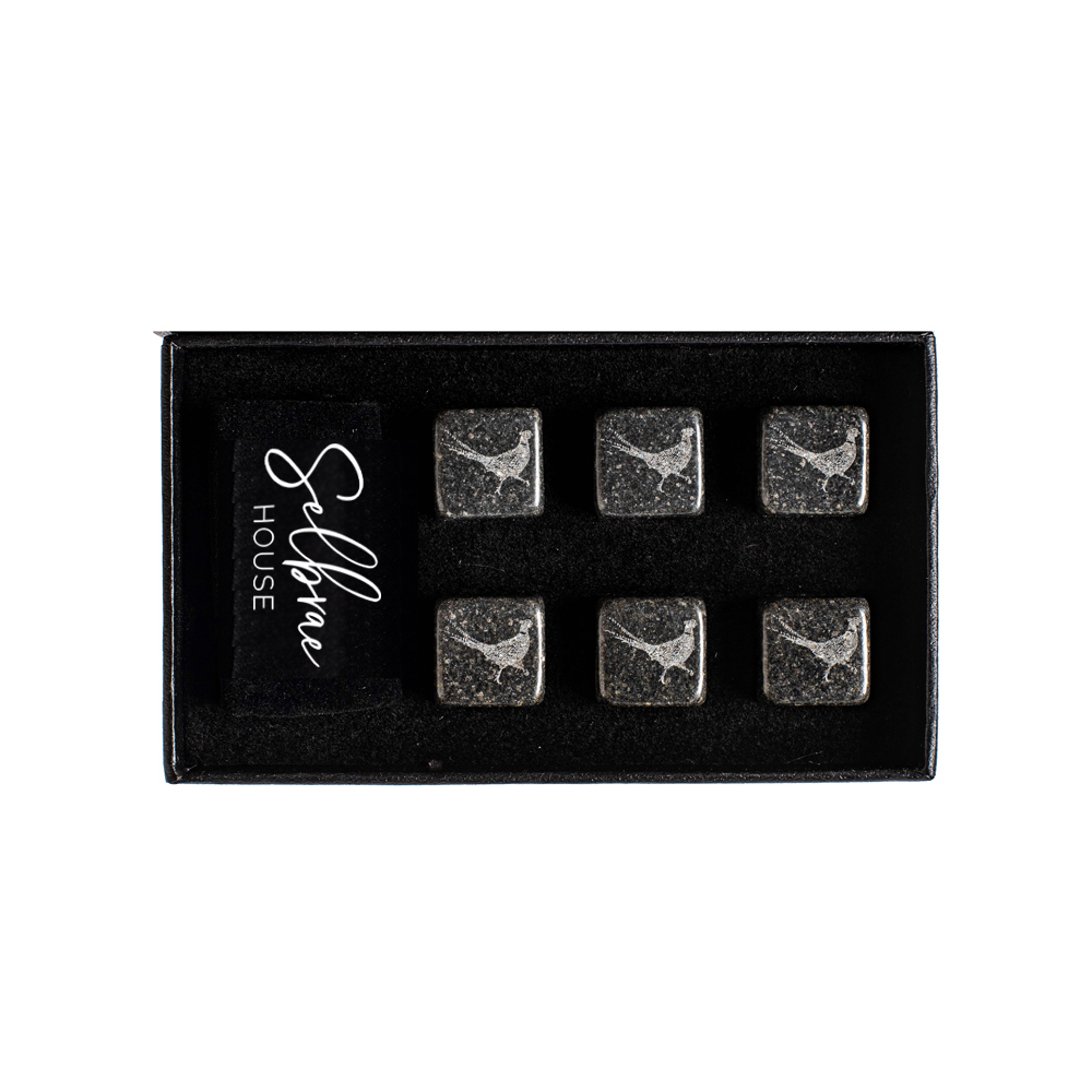 Picture of 6 Pheasant Engraved Whisky Stones