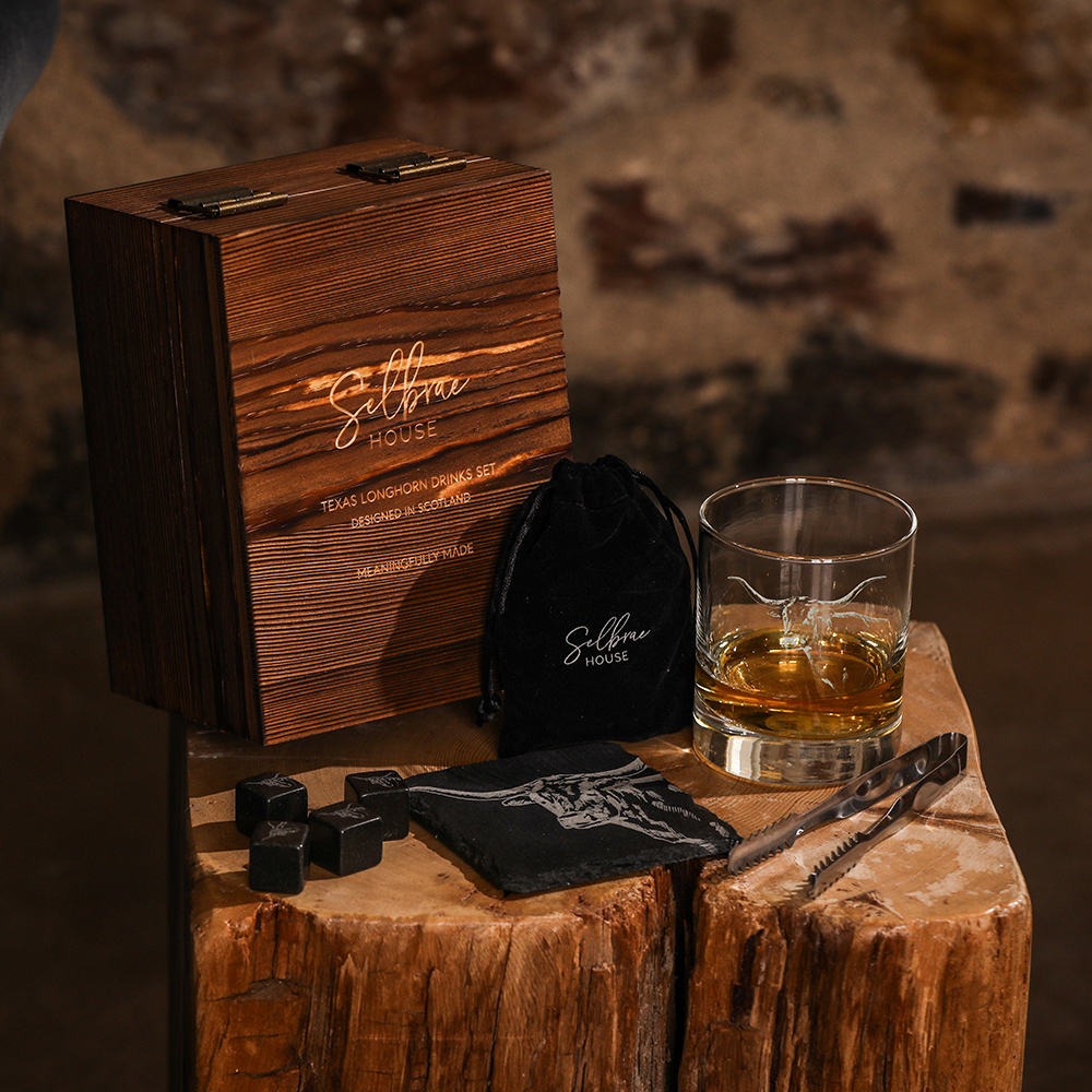 Picture of Drinks Set - Texas Longhorn