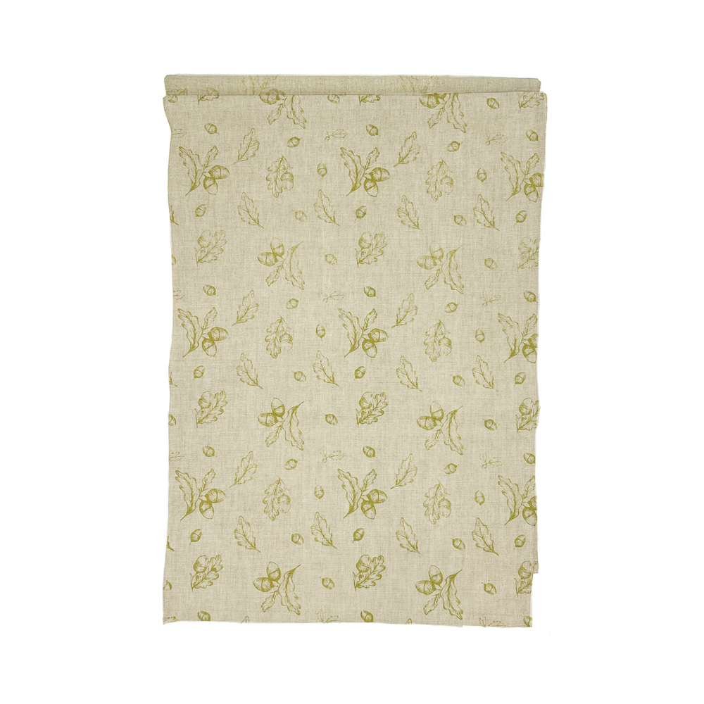 Picture of Linen Table Runner- Long - Autumn Acorns