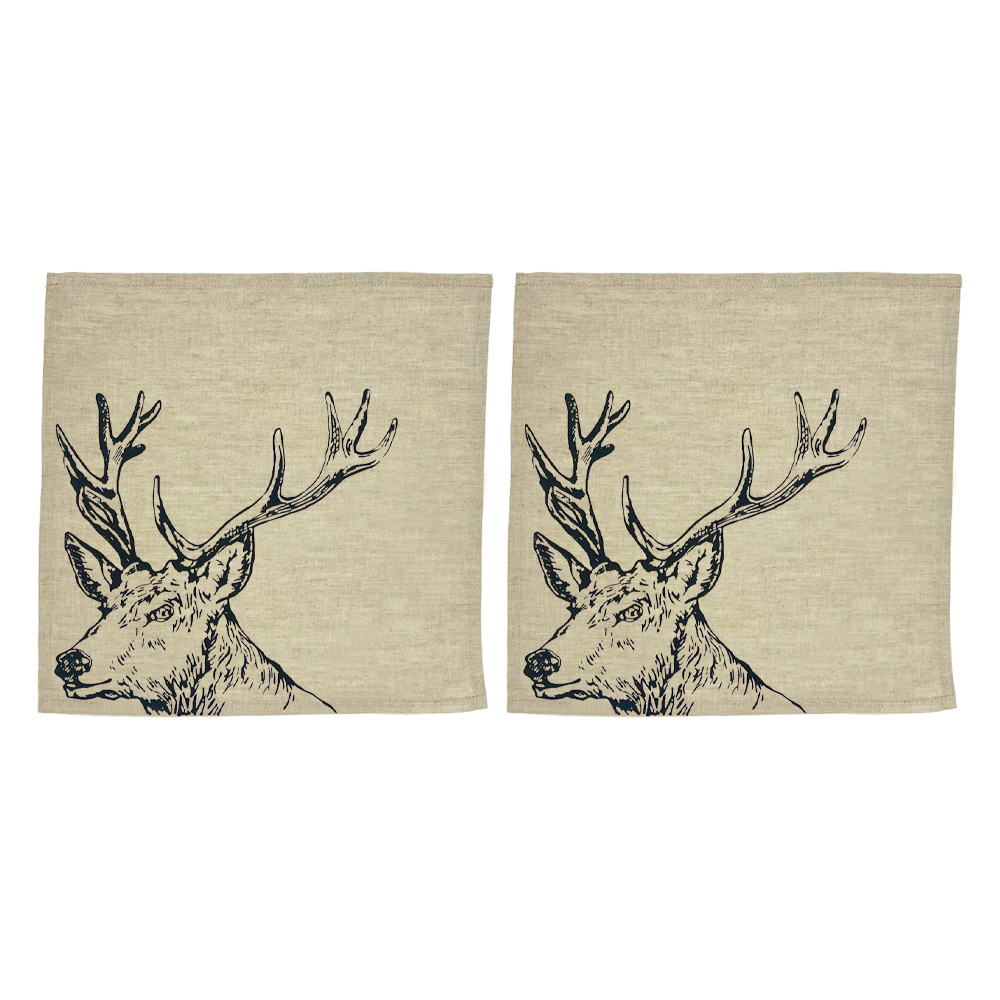 Picture of 2 Linen Napkins - Stag