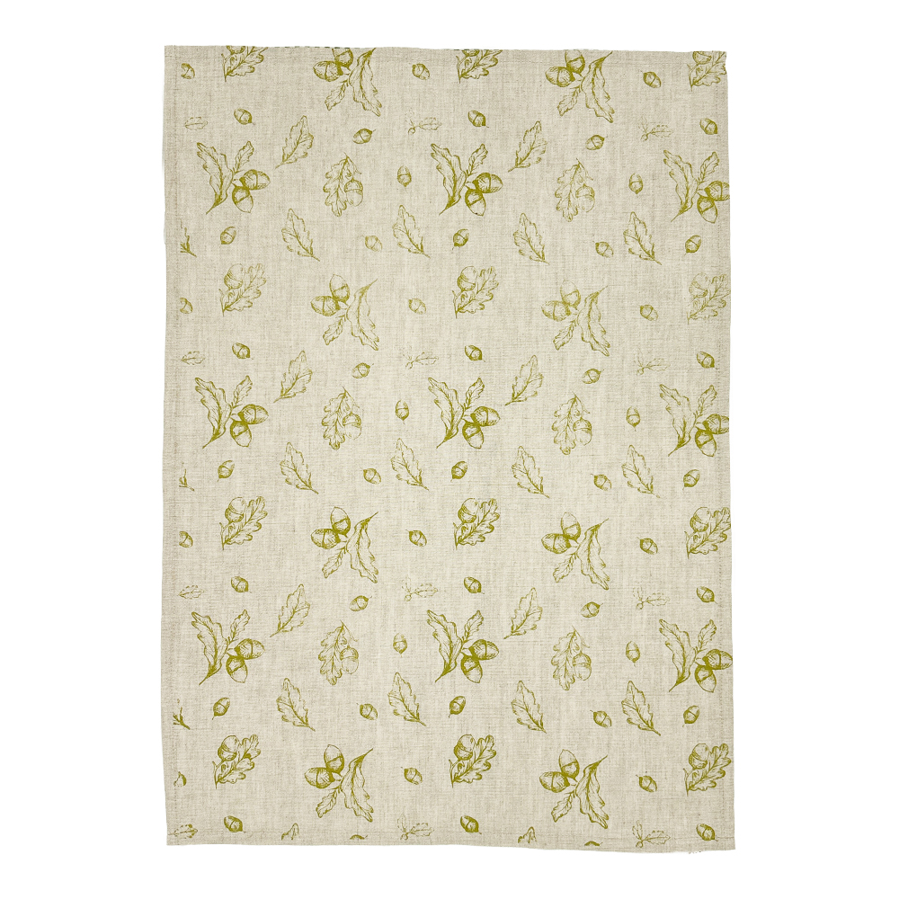 Picture of Linen Tea Towel - Autumn Acorns