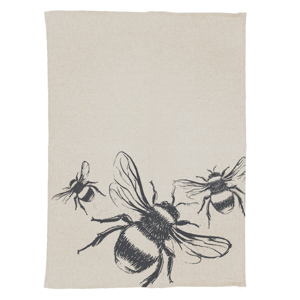 Picture of Bee Linen Tea Towel