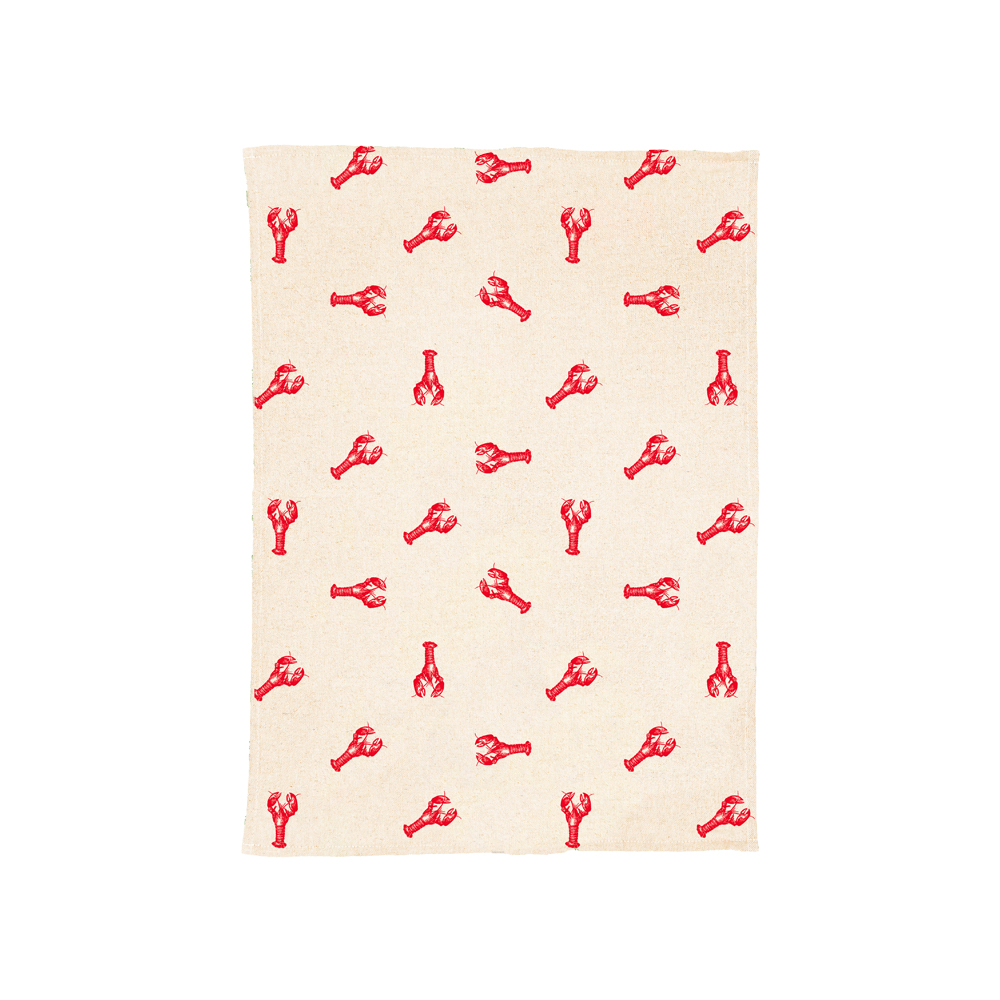 Picture of Linen Tea Towel - Red Lobster