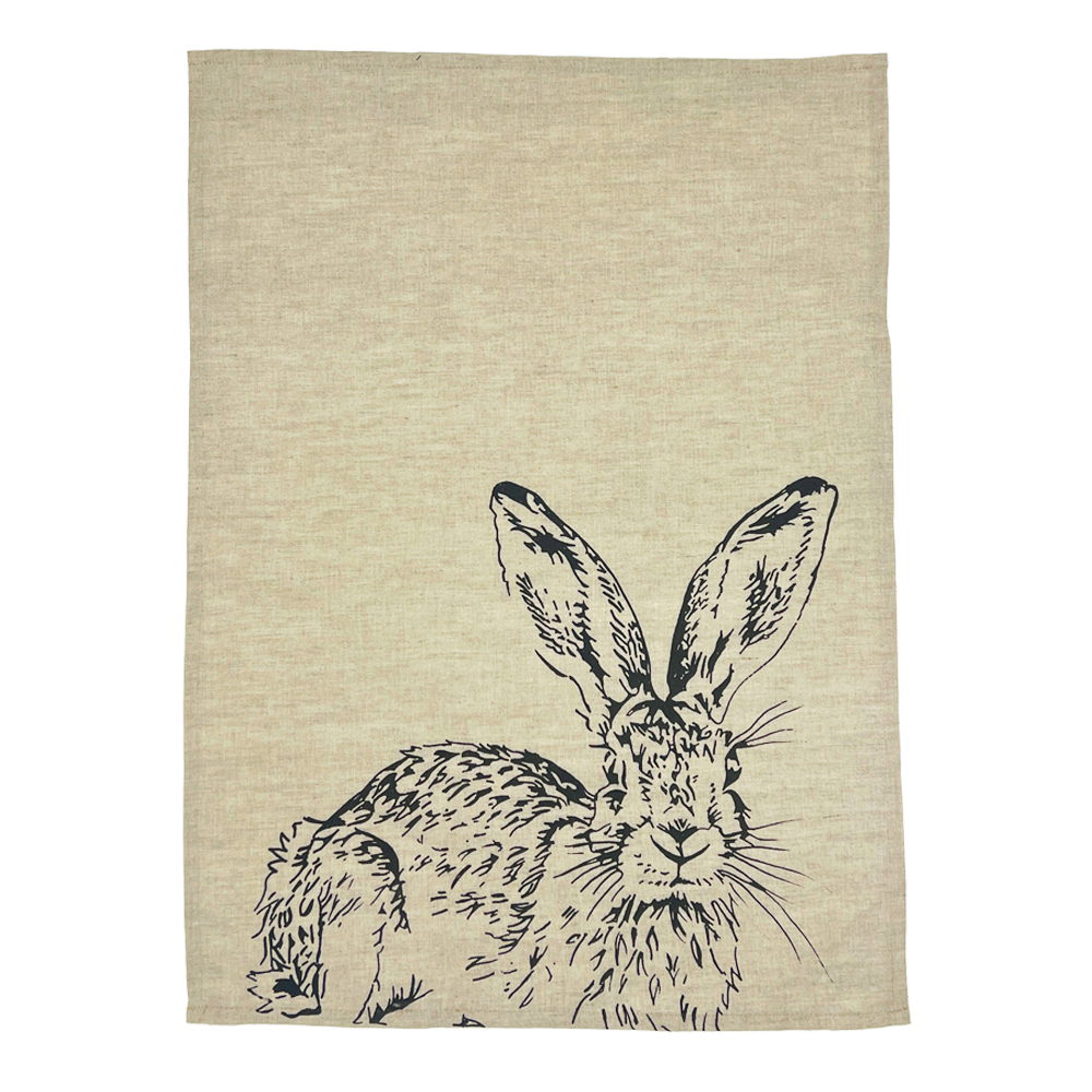 Picture of Linen Tea Towel - New Hare