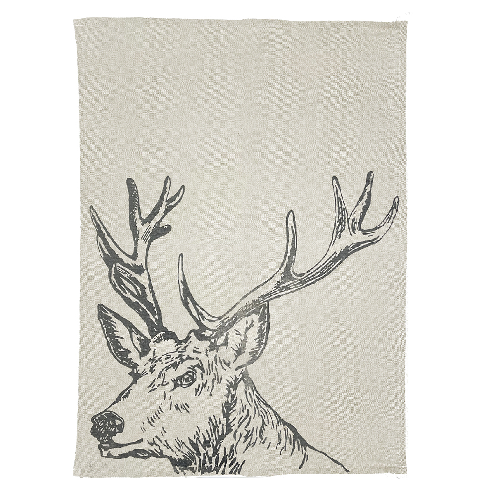 Picture of Stag Linen Tea Towel