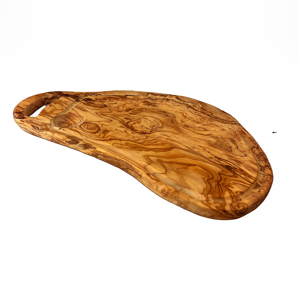 Picture of Handled Carving Board (with Groove) 47cm Olive Woo