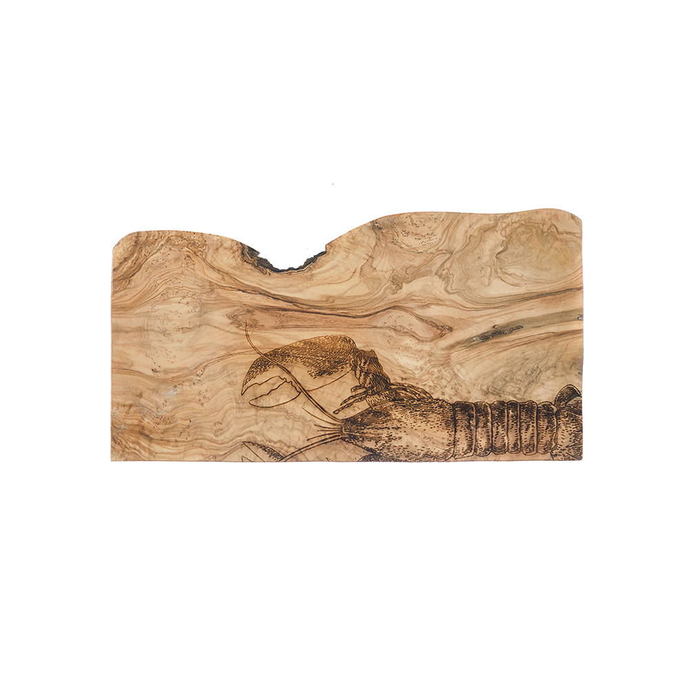 Picture of Rustic Rect Chopping Board - Lobster Olive Wood