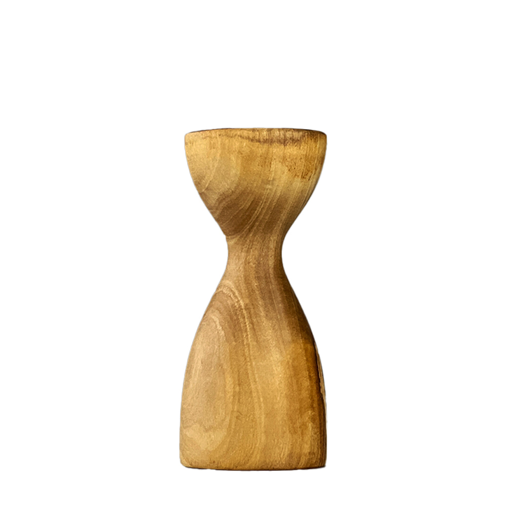 Picture of Olive Wood - Medium Candlestick Holder